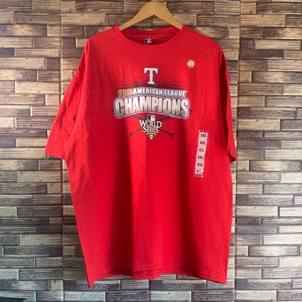 NWT 2XL Genuine Merchandise Red T-Shirt MLB Texas Rangers 2010